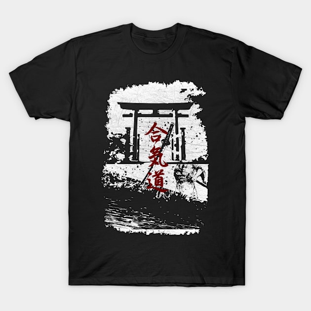 Japanese Samurai Japan Warrior Swordsman T-Shirt by RK Design